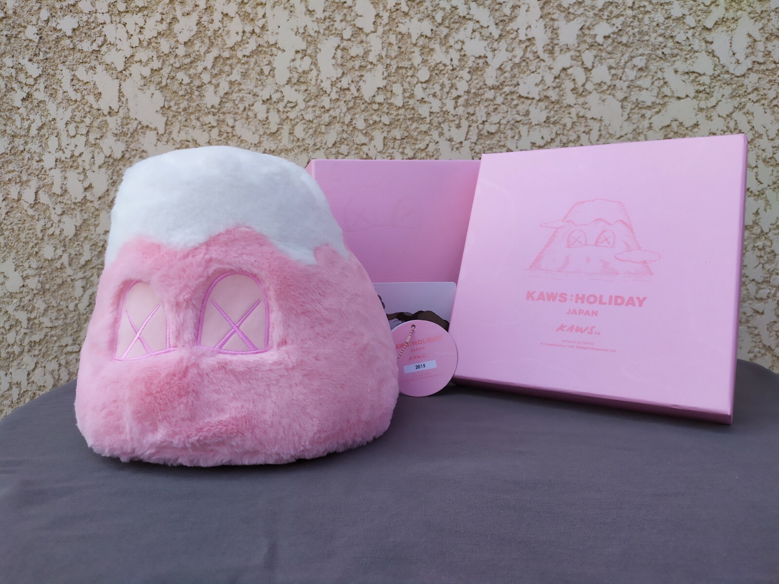 キャラクターグッズ MEDICOM TOY - Kaws Holiday Japan Mount Fuji Plush Pink Kaws Holiday Japan Mt. Fuji Plush (Pink) super limited NEW