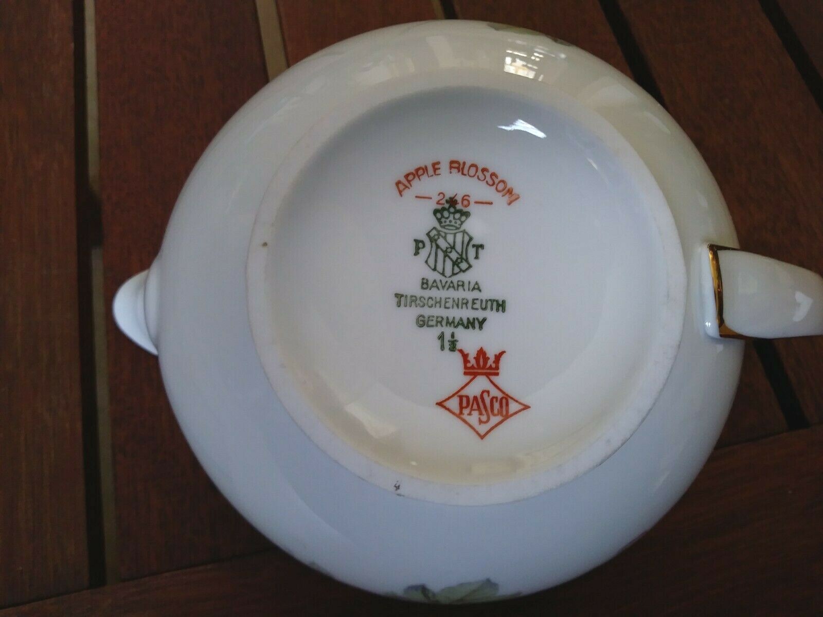 Bavaria Tirschenreuth Apple Blossom Germany Pasco 246 Creamer