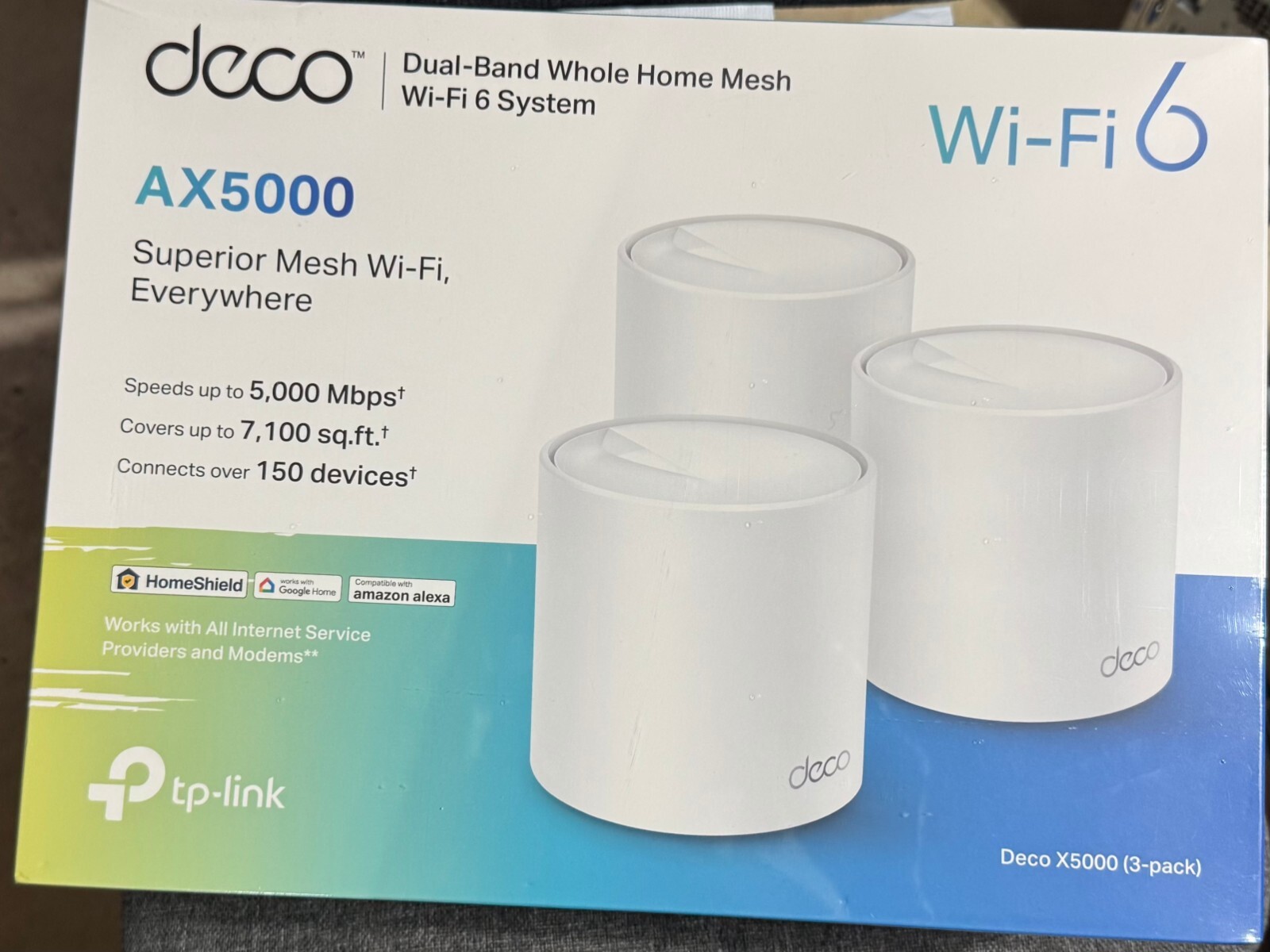 TP-Link Deco X5000 WiFi 6 AX5000 Whole Home Mesh Wi-Fi