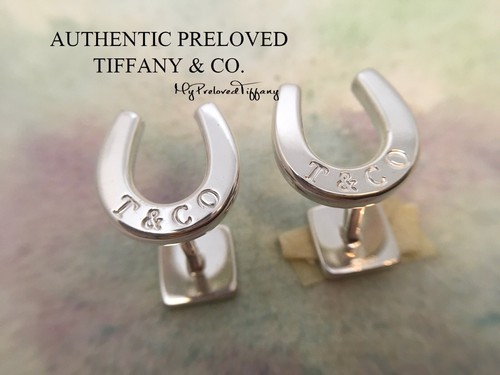 Excellent Authentic Tiffany & Co. Logo Horseshoe Silver Cuff