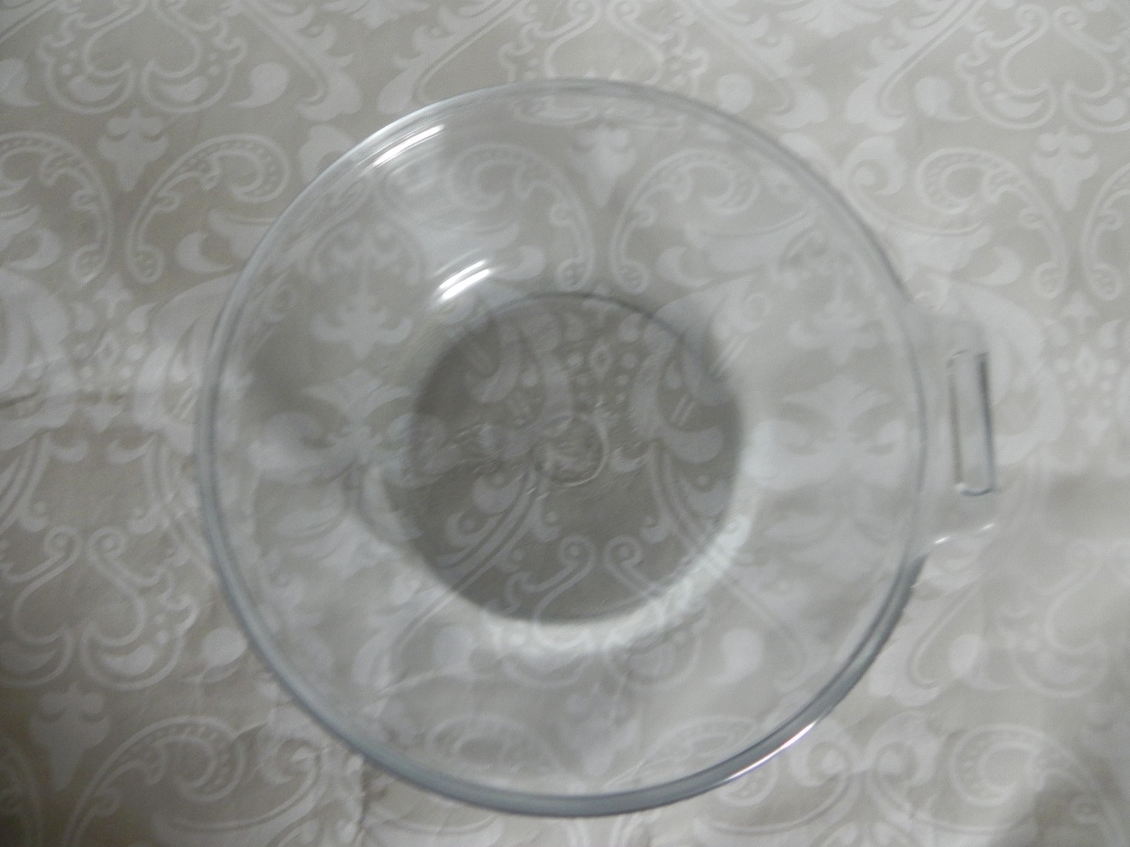 2 Vintage Pyrex Blue Flameware Glass Sauce Pan Frying Pan Skillet No Handles