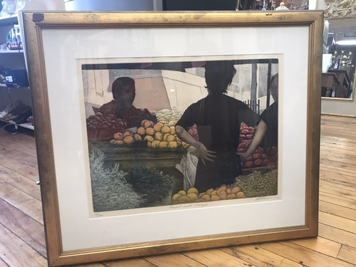 Harold Altman lithographレスティングカップル　リトグラフ Harold Altman lithographレスティングカップル リトグラフ