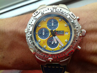 TIME FORCE VINTAGE COLLECTION SUPER CHRONOGRAPH TF901903 NOS WATCH MONTRE UHR