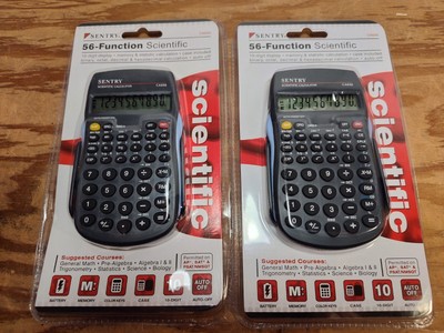 Pair (2) of Sentry CA656 Scientific Calculators- 56 Function - New in Package