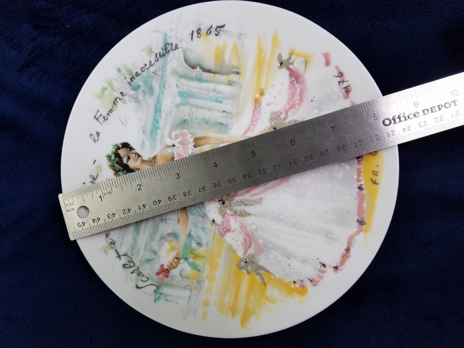 French Collector Plate Les Femmes Du Siecle 1865