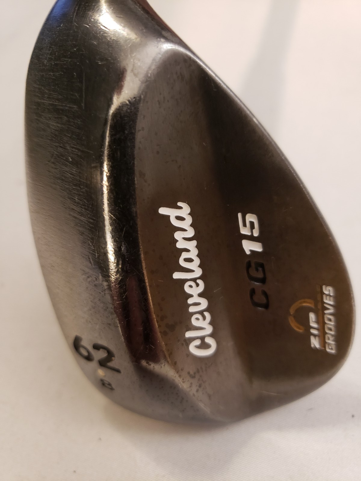 Used Cleveland CG15 Lob Wedge 62* - Zip Grooves - Black - Wedge Flex - RH
