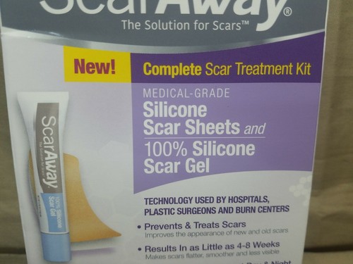 ScarAway Complete Scar Treatment Kit Scar Treatment Gel & Sheets Exp 07/20