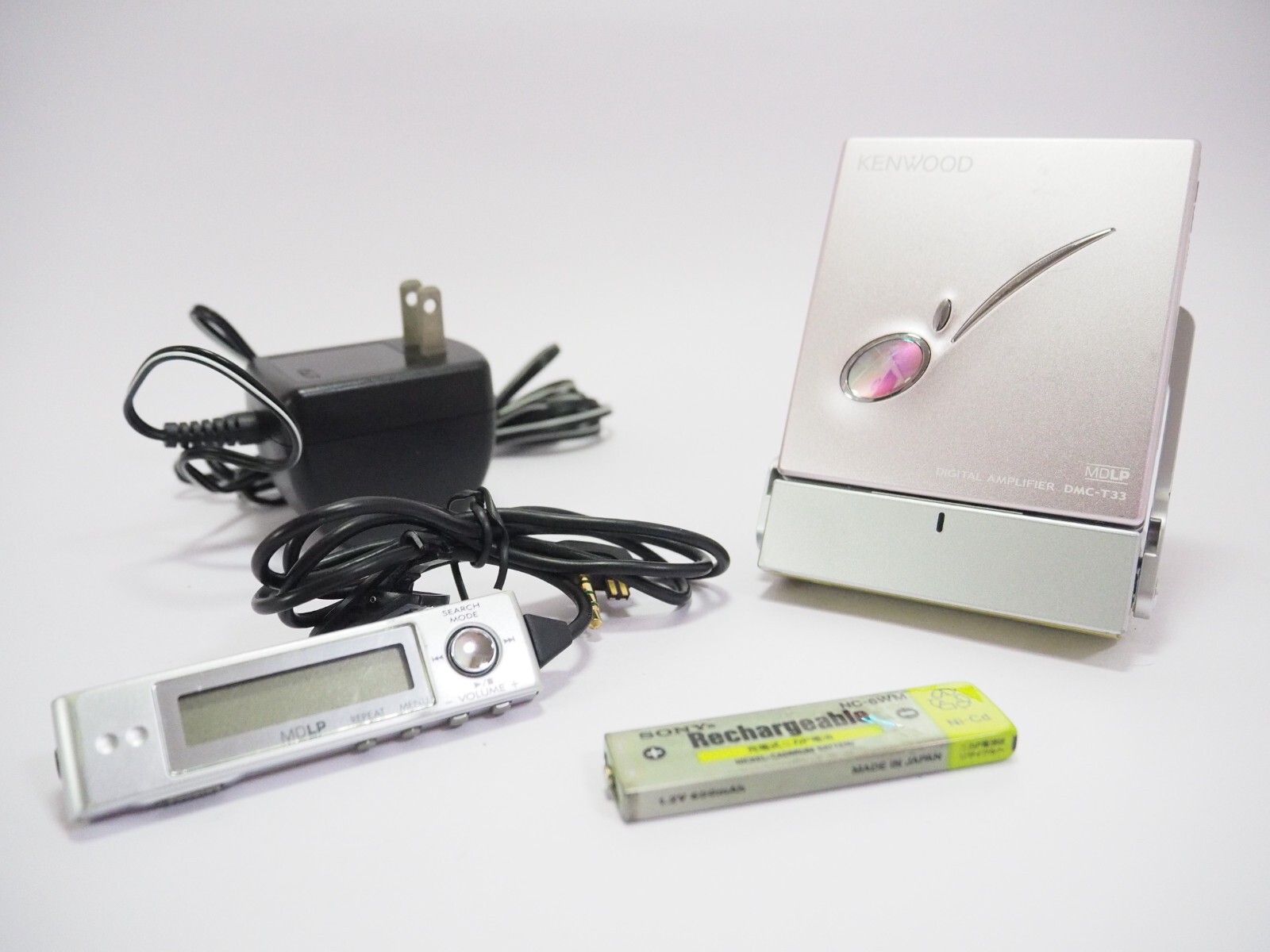 KENWOOD ポータブルMDプレーヤー DMC-T33 KENWOOD DMC-T33 Portable MiniDisc Player MDLP Battery