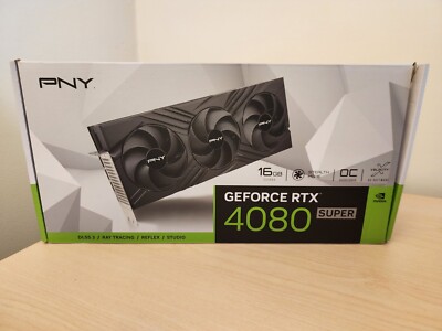 PNY RTX 4080 SUPER 16GB VERTO Overclocked Triple Fan DLSS 3 - VCG4080S16TFXPB1-O