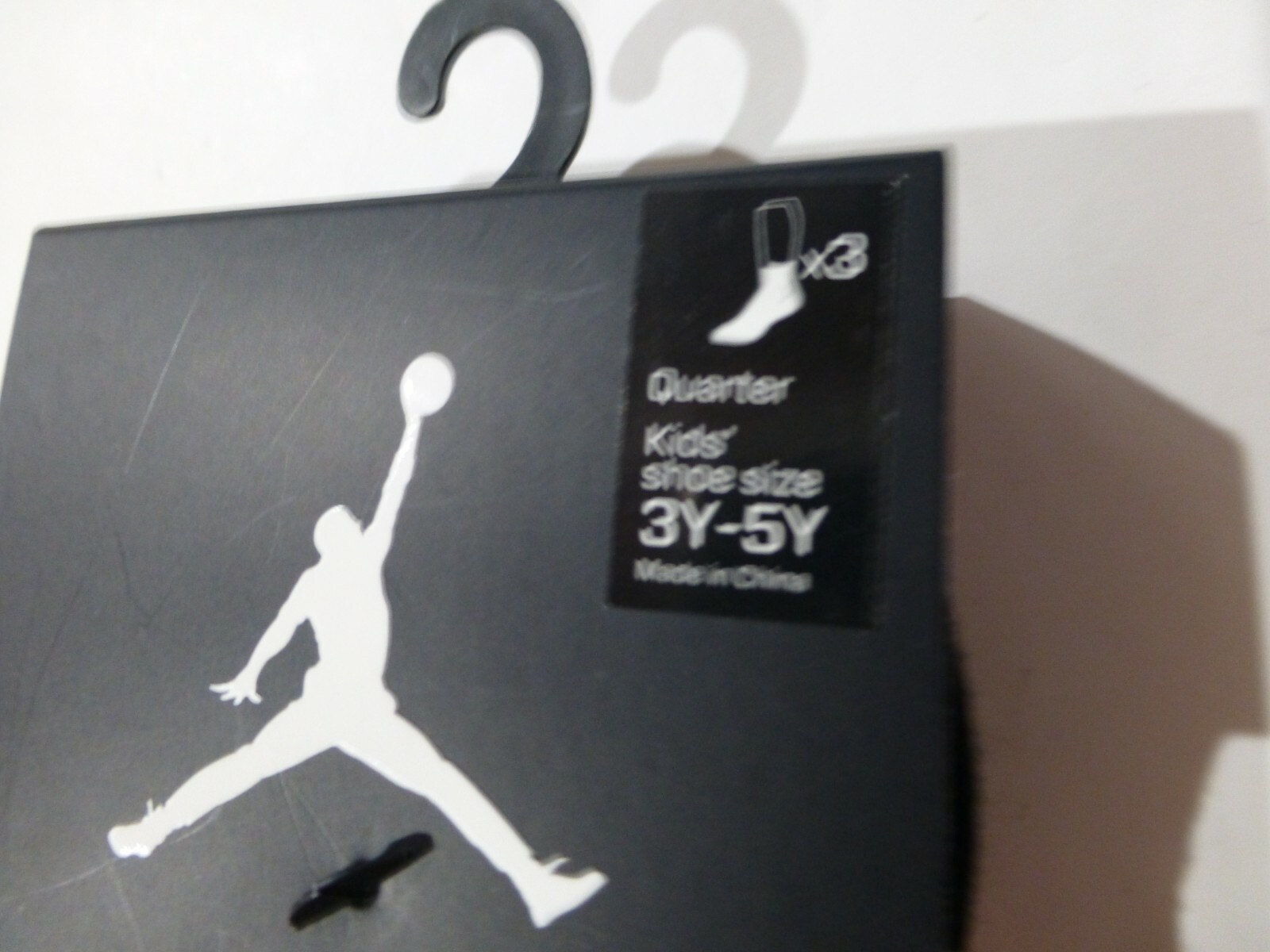 3 Pair of Quarter Socks Nike Boys Kids Air Jordan Jumpman 23 New Shoe Size 3Y-5Y