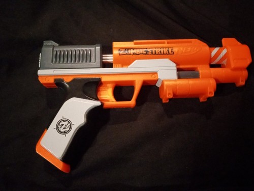 Nerf Zombie Strike トイガン オレンジ/イエロー Amazon.com: Nerf Zombie Strike Hammershot Blaster, Pull-Back