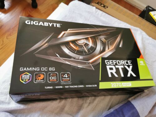 GIGABYTE NVIDIA GeForce RTX 2070 SUPER 8GB GDDR6 Graphics GIGABYTE NVIDIA GeForce RTX 2070 SUPER 8GB GDDR6 Graphics
