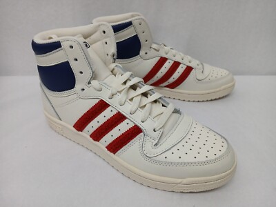 Adidas Womens Top Ten RB Athletic Hi-Top Sneakers HQ1480 Cream White Sz Red 7-10