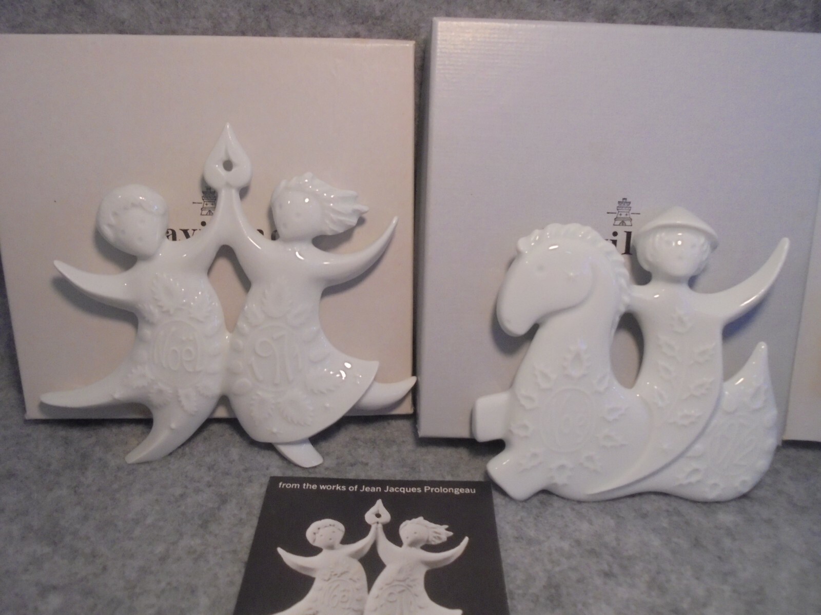 Vintage HAVILAND Porcelain Limoges Christmas Tree Ornaments Lot of 10 1971-1979