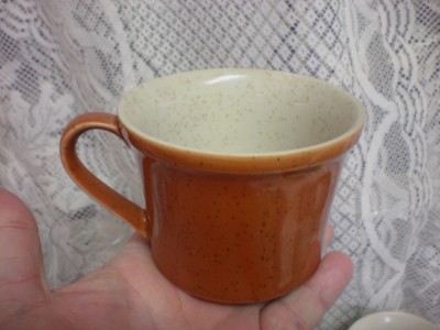 (9) Imperial By W Dalton TANGERINE P9261 CUPS Japan Orange Yellow