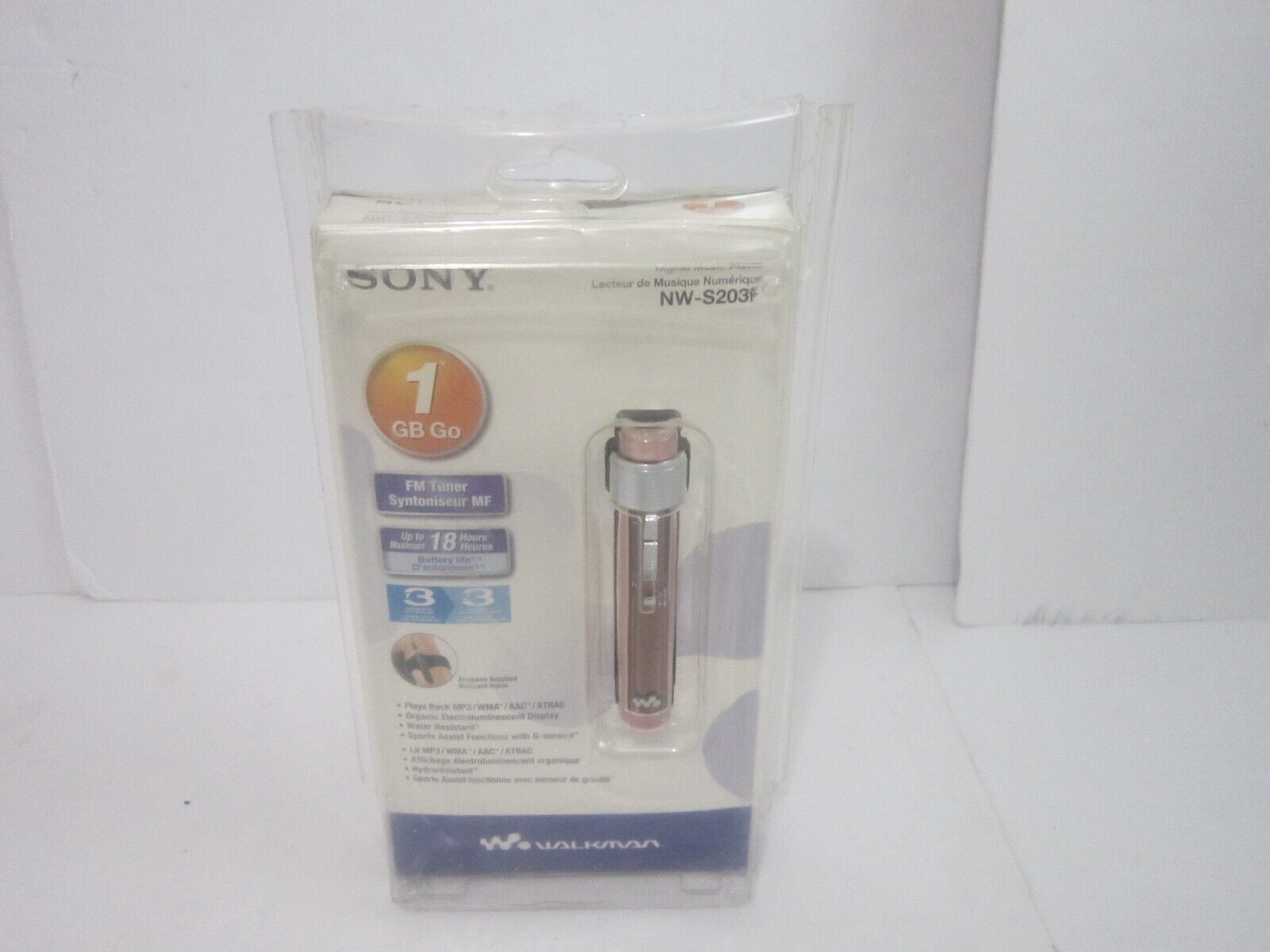 Sony NW-S203F (Pink) Sports Walkman FM MP3 Digital Music Sony NW-S203F (Pink) Sports Walkman FM MP3 Digital Music