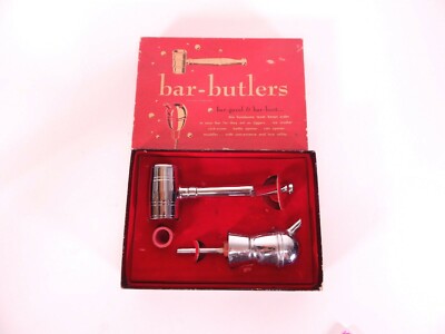 Vintage Bar-Host Bar-Busters Bottle Spout Measure & Gavel Original Box