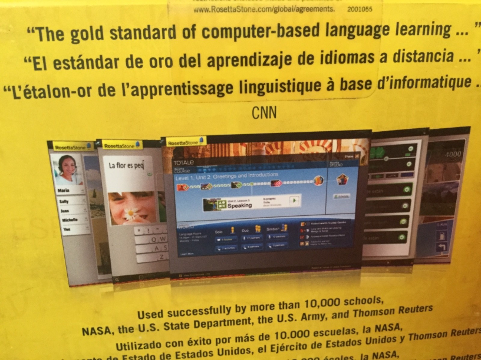 Rosetta Stone Italiano Level 1-3 Set Software Teaching Aid New Old Stock Italian