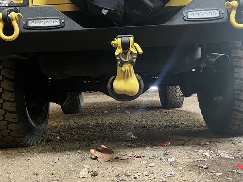 Yellow Truck Nutz Bumper Hitch Rubber Heavy Balls Bull Nuts