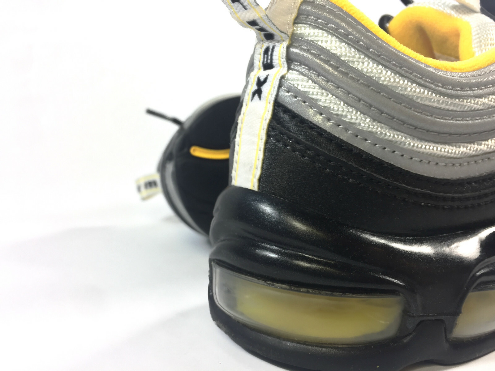 New NIKE AIR MAX '97 21826008 BlackWhiteAmarillo Yellow Details about New NIKE AIR MAX '97 21826008 BlackWhiteAmarillo Yellow Gray Silver plus 95 c1