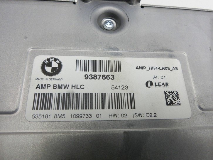 BMW 428i F36 14-17 Verstärker Endstufe für Soundsystem BMW 428i F36 14-17 02.06.2016 9387663 gebraucht Vorschau 5