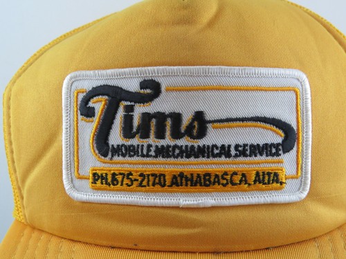 Vintage Patched Trucker Hat - Tims Mobile Mechanical Services - Adult Snapback