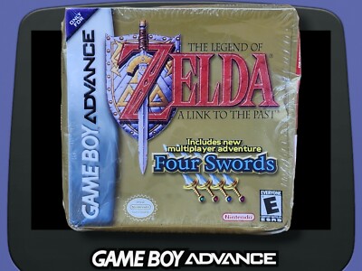 2002 Nintendo GBA Legend of Zelda A Link to the Past & Four Swords Game Sealed!