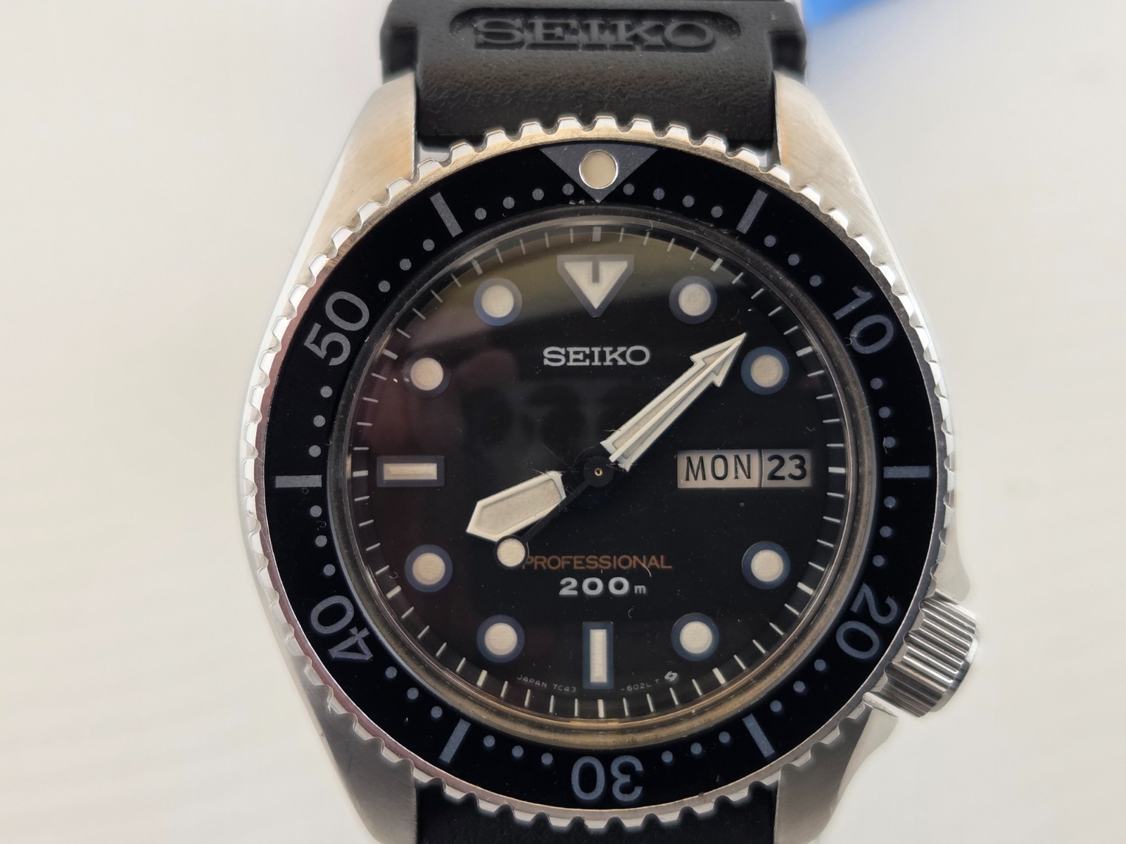 7C43-6010 セイコー プロフェッショナル 稼働 1円 200m ダイバー SEIKO
