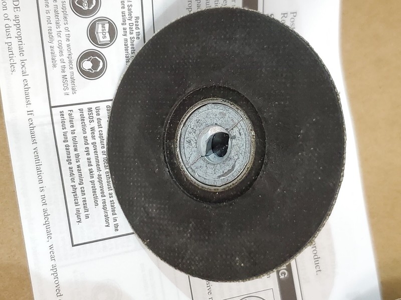 Genuine 3M Scotch Brite 3” Roloc TR Quick Change Disc Holder Hard 3/8-24” INT
