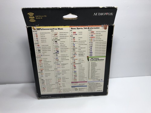 Audiovox XM Satellite Radio XCS9 Combo Pack (Complete)