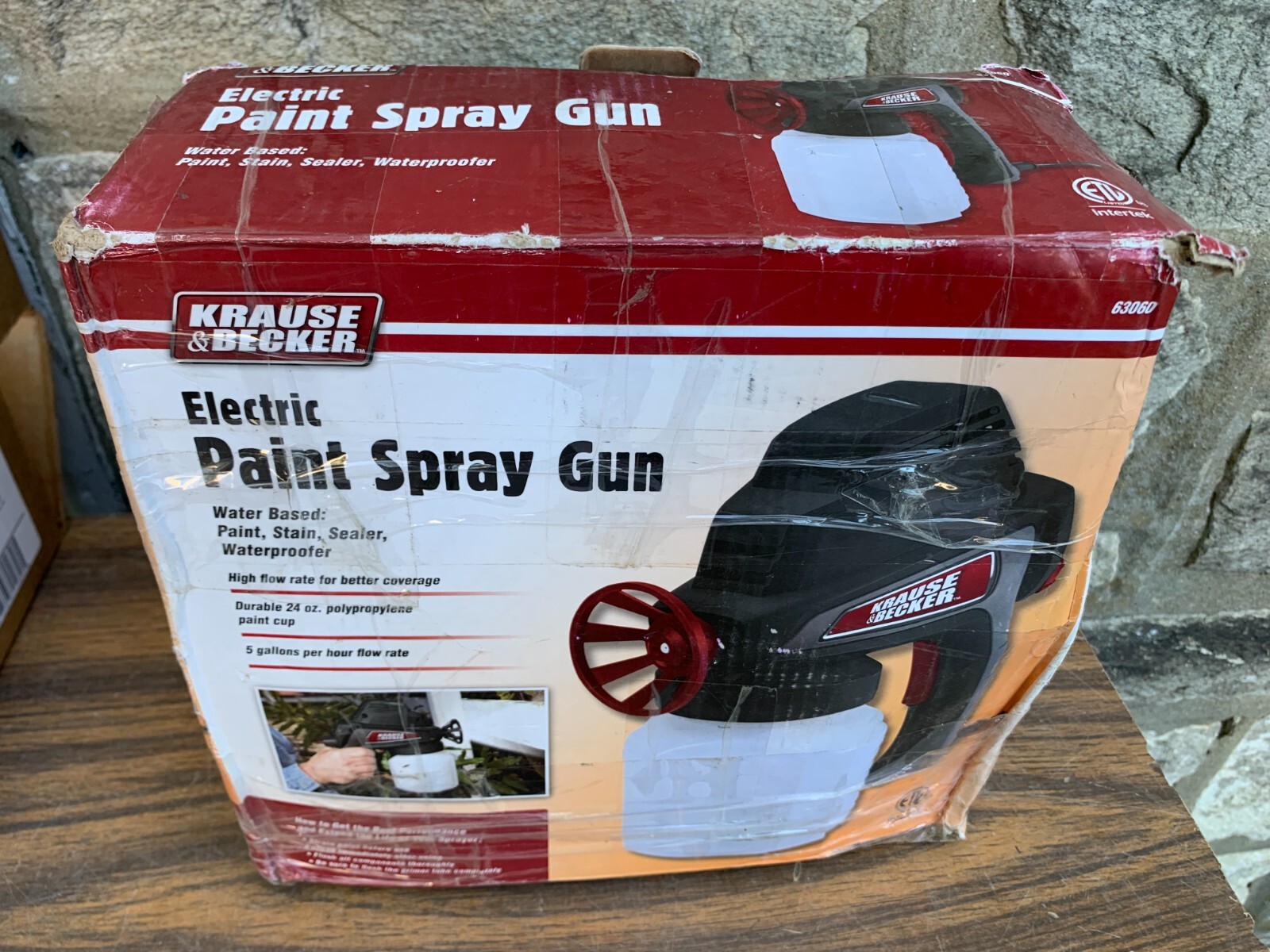 New Krause Becker 63060 Electric Paint Spray Gun Power Paint Sprayer