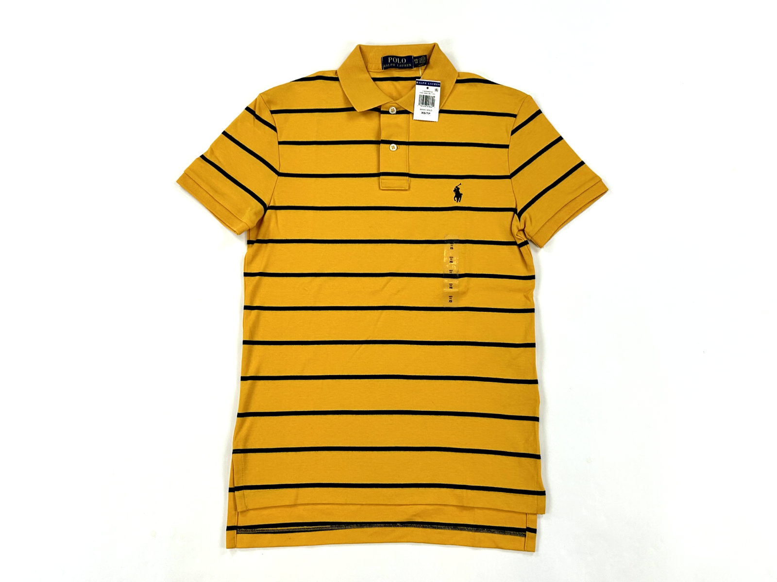 Polo Ralph Lauren Soft Touch Striped Polo Shirt - Gold w