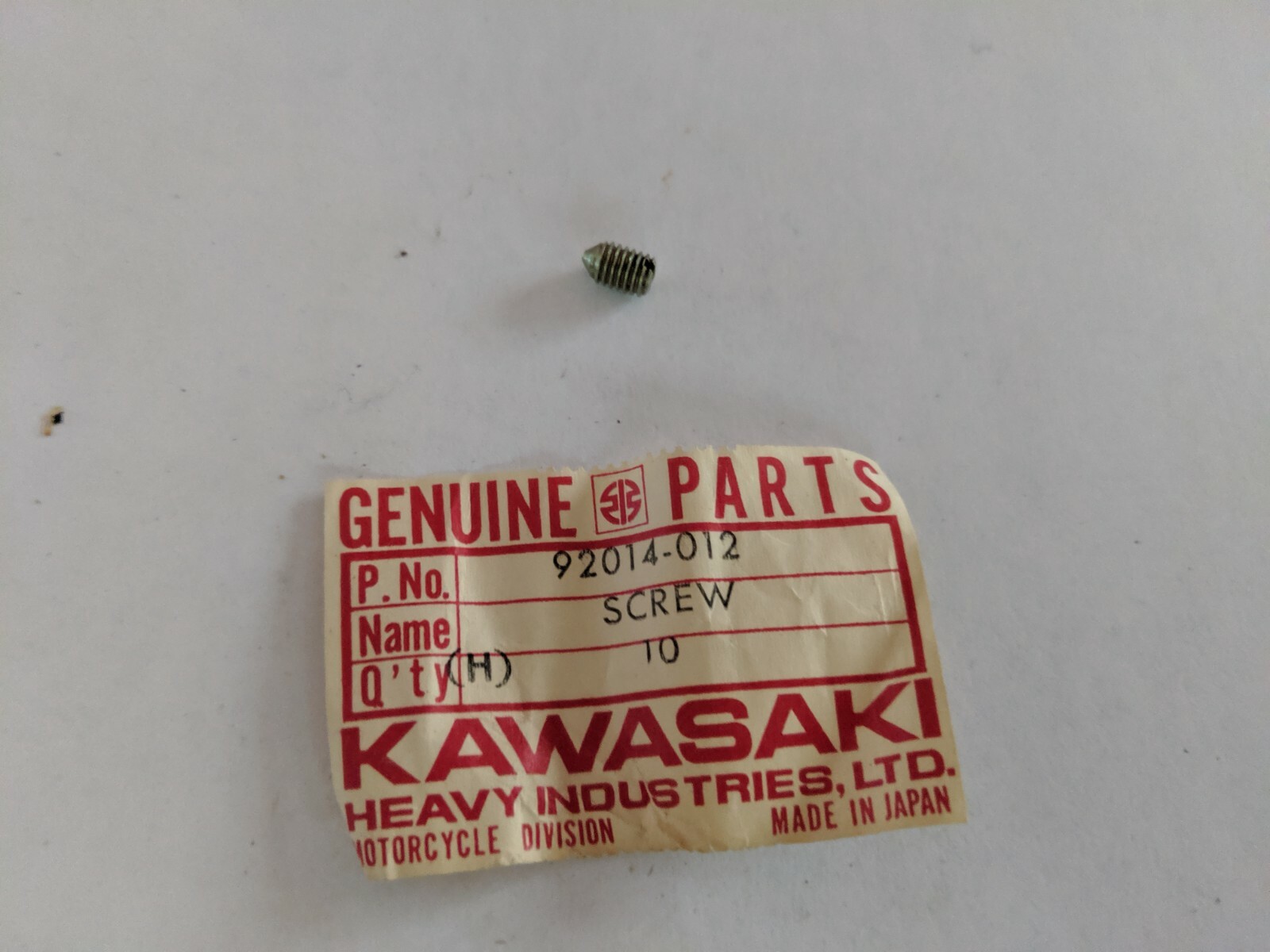 K★　0728 Kawasaki NOS Screw - Seat Lock: Z1 - 92014-012 | eBay