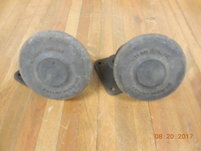 2 Vintage Industrial Nylon Swivel Dish Casters  #