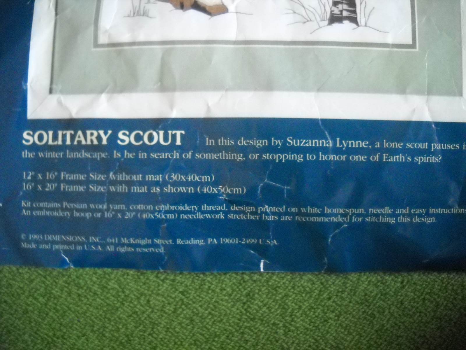 NOS 1993 Sunset Crewel Embroidery Kit # 11076 