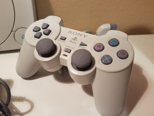 Sony PSone PS1 PlayStation 1 Mini Slim Console OEM Controllers + Memory SCPH-101