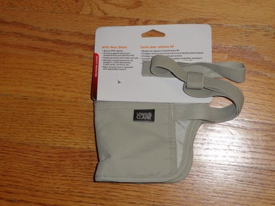 Lewis N Clark Waist Stash Travel Pouch Blocks RFID Signals Identity Protection