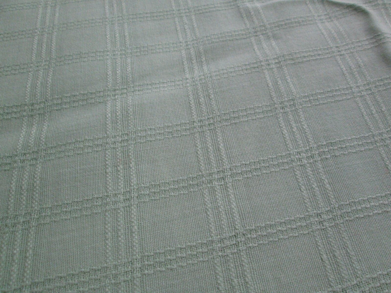 Bright Granny Apple Green Tablecloth Woven Squares 60