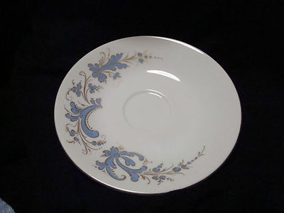 Porsgrund Norway Cup & Saucer Seljord Blue Gold