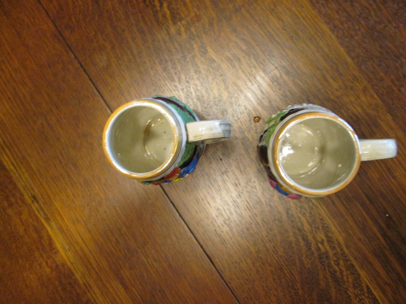 Vintage German BavarianStyle Ceramic Handpainted  Steins/ Mugs  Made in Japan