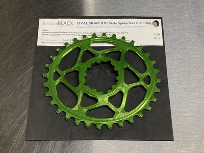 absoluteBLACK XX1 Shimano 64BCD N//W 28T Chainring Black