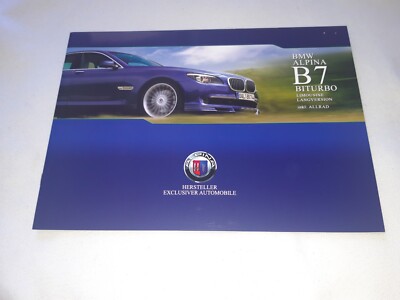 2010 BMW Alpina B7 BITURBO Limousine Prospekt Brochure Catalog 16 Seiten RAR  J