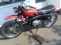 1974 Kawasaki KE100 G5 twin shock trail bike easy project runs well £1199