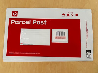 10x  Prepaid Auspost Regular Express Post Satchel 500g 1kg DL B4 3kg 5kg