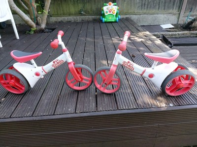 Yvolution Y Velo Twista Balance Bike, Walking Bicycle with Adjustable Wheels x2