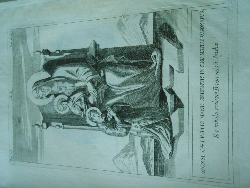 Gravure 19Ã¨Me Sponsi Caelestis Manu Sedentis In Sinu Matris Coronatur