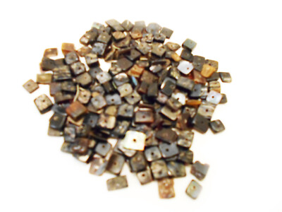 2 oz (150) Genuine Black Pen Shell Chips Loose Beads 13mm Arts Beach Crafts