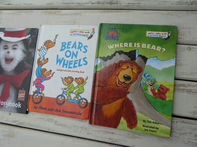 4 Dr Seuss  Books ~ Childrens Book Lot ~ Horton Hatches the Egg Where is Bear +