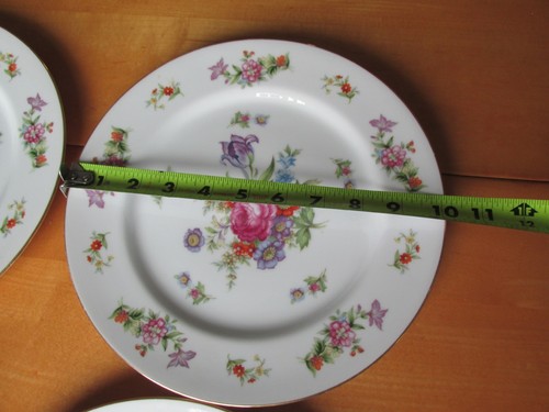 Set of 4 HARMONY HOUSE CHINA Dresdania Dinner Plates