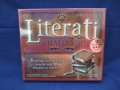 LITERATI Board Game SAT WORDS Prep Word Literary Challenge- Shrink Wrapped New
